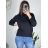 Damen Langarm Strickpullover (S / M ONE SIZE) ITALIAN FASHION IMWT21264