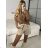 Übergroßer gestrickter Langarmpullover für Damen (S/M EINHEITSGRÖSSE) ITALIAN FASHION IMSN2416125