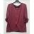 Damen-Tunika mit kurzen Ärmeln in Übergröße (Einheitsgröße S/M) ITALIAN FASHION IMPSH2322161