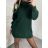 Damen-Kapuzenpullover in Übergröße mit langen Ärmeln und Reißverschluss, warm, langärmlig (2XL/3XL/4XL Einheitsgröße) ITALIAN FASHION IMD23743