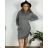 Übergroßer gestrickter Langarmpullover für Damen (S/M EINHEITSGRÖSSE) ITALIAN FASHION IMSN2416125