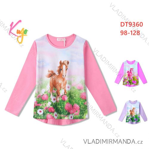 T-Shirt mit langen Ärmeln Kinder Mädchen Mädchen (98-128) KUGO ML7227