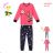 Langer Kinderpyjama für Mädchen (98-128) KUGO MP1759
