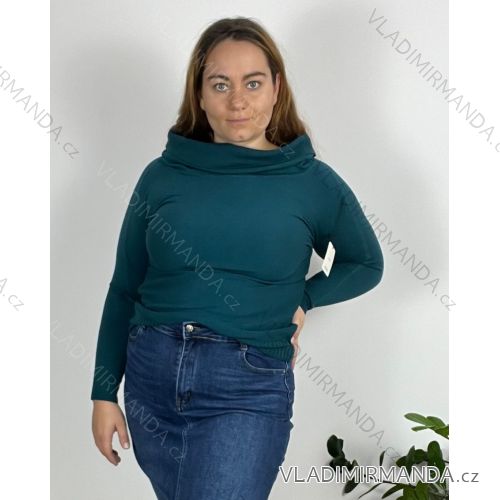 Oversize-Pullover für Damen mit Aufdruck (M / L ONE SIZE) ITALIAN FASHION IMB22KELLY 42/44 leichtes Kerosin