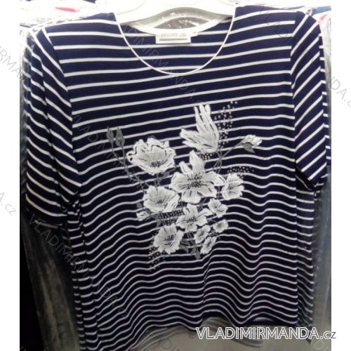 T-Shirt mit kurzen Ärmeln übergroße Damen (L-4xl) LGM POLEN LGM034
