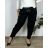 Langarmkleid mit Anhänger Damen Oversized (3XL / 4XL ONE SIZE) ITALIAN FASHION IMWQ2115022 52/54 schwarz