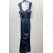 Trägerloses langes Partykleid aus Satin für Damen (44/46 EINHEITSGRÖSSE) ITALIAN FASHION IMPSH246357XL