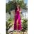 Trägerloses Partykleid aus Tüll für Damen (S/M/L ONE SIZE) ITALIAN FASHION IM923001 fialová purpurová 34
