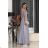 Trägerloses Partykleid aus Tüll für Damen (S/M/L ONE SIZE) ITALIAN FASHION IM923001 šedá světlá 42