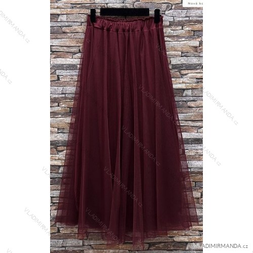 Sommerkleid Carmen aus Musselin für Damen (Einheitsgröße S/M) ITALIAN FASHION IMWE231506 Wein S/M/L