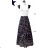 Langärmeliges Sommerkleid für Damen (Einheitsgröße S/M) ITALIAN FASHION IMPES238990 schwarz S / M