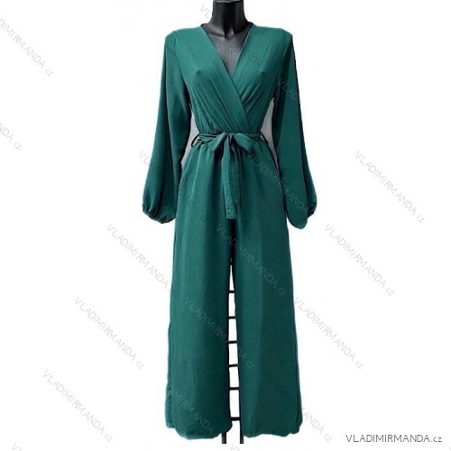 Langärmeliges Sommerkleid für Damen (Einheitsgröße S/M) ITALIAN FASHION IMPES238990 Smaragdgrün S/M/L