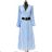 Langärmeliges Sommerkleid für Damen (Einheitsgröße S/M) ITALIAN FASHION IMPES238990 blaues Azurblau S/M/L