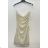 Elegantes, glitzerndes, ärmelloses Damenkleid mit Pailletten (Einheitsgröße S/M) ITALIAN FASHION IMPSH246883