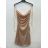 Elegantes, glitzerndes, ärmelloses Damenkleid mit Pailletten (Einheitsgröße S/M) ITALIAN FASHION IMPSH246883
