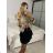 Kurzer Damenrock (S/M EINHEITSGRÖSSE) ITALIAN FASHION IMWAA241121 -   beige -   S / M