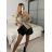 Kurzer Damenrock (S/M EINHEITSGRÖSSE) ITALIAN FASHION IMWAA241121 -   beige -   S / M