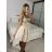 Sommerchiffon-Sommerkleid Carmen (S / M ONE SIZE) ITALIAN FASHION IMWA222561 -   weiß -   S / M