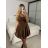 Sommerchiffon-Sommerkleid Carmen (S / M ONE SIZE) ITALIAN FASHION IMWA222561 -   weiß -   S / M