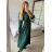 Šaty dlouhé košilové dlouhý rukáv dámské (S/M ONE SIZE) ITALSKÁ MÓDA IMWGS223368 -   schwarz -   S/M/L