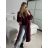 Fleecemantel Langarm Reißverschluss Kapuze Damen Oversized (XL / 2XLONE SIZE) ITALIAN FASHION IMD211123 -   Wein -   S/M/L