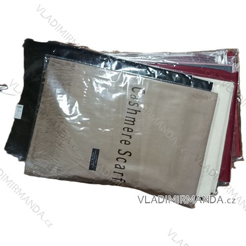 Kaschmirschal warme Winterfrauen mit Bommeln (75X180 ONE SIZE) LOOKEN LOK24H816KB