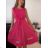 Šaty elegantní letní bez rukávu dámské (S/M/L ONE SIZE) ITALSKÁ MÓDA IM322SIMONE/DR grün S/M/L