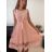 Šaty elegantní letní bez rukávu dámské (S/M/L ONE SIZE) ITALSKÁ MÓDA IM322SIMONE/DR grün S/M/L