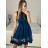 Šaty elegantní letní bez rukávu dámské (S/M/L ONE SIZE) ITALSKÁ MÓDA IM322SIMONE/DR grün S/M/L