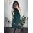 Šaty elegantní letní bez rukávu dámské (S/M/L ONE SIZE) ITALSKÁ MÓDA IM322SIMONE/DR grün S/M/L