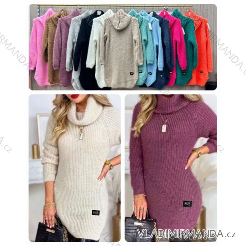 Kleid mit 3/4 Ärmeltasche für Damen (uni sl) ITALIAN Fashion IM3181746