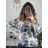 Oversize-Pullover für Damen mit Aufdruck (M / L ONE SIZE) ITALIAN FASHION IMB22KELLY -   weiß -   M / L