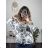 Oversize-Pullover für Damen mit Aufdruck (M / L ONE SIZE) ITALIAN FASHION IMB22KELLY -   weiß -   M / L