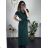 Langes Sommerkleid mit kurzen Ärmeln für Damen (Einheitsgröße S/M) ITALIAN FASHION IMD23430
