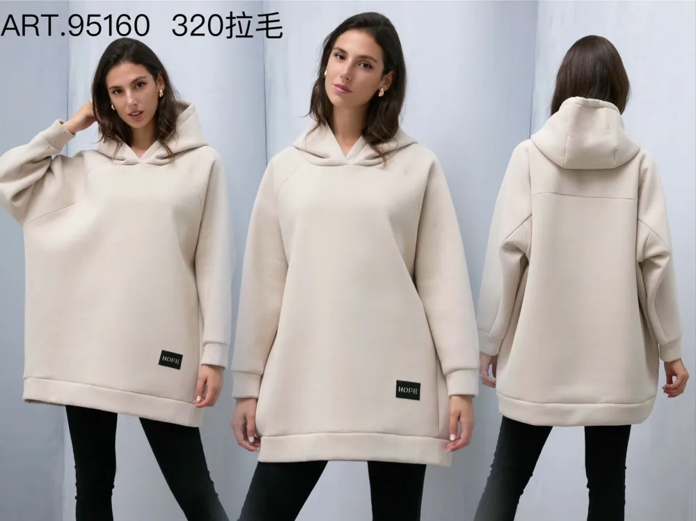 Damen-Tunika mit langen Ärmeln in Übergröße (Einheitsgröße S/M) ITALIAN FASHION IMPLI2365326
