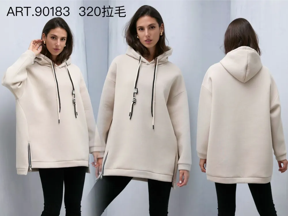 Damen-Tunika mit langen Ärmeln in Übergröße (Einheitsgröße S/M) ITALIAN FASHION IMPLI2365326