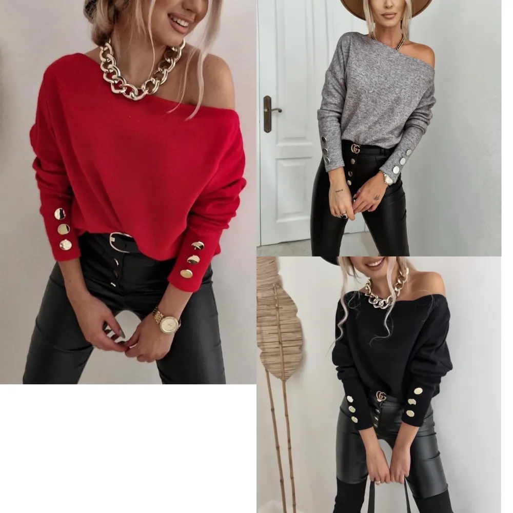 Elegante Damenjacke mit langen Ärmeln (Einheitsgröße S/M) ITALIAN FASHION IMPLI228760