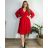 Shirt verlängert 3/4 Langarm Damen (L/XL/2XL ONE SIZE) ITALIAN FASHION IM423025  Rose alte Rose