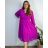 Shirt verlängert 3/4 Langarm Damen (L/XL/2XL ONE SIZE) ITALIAN FASHION IM423025