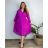 Shirt verlängert 3/4 Langarm Damen (L/XL/2XL ONE SIZE) ITALIAN FASHION IM423025  Rose alte Rose