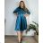 Kleid Oversize Kurzarm Damen (4XL/5XL ONE SIZE) ITALSKÁ MÓDA IM422FLUFF