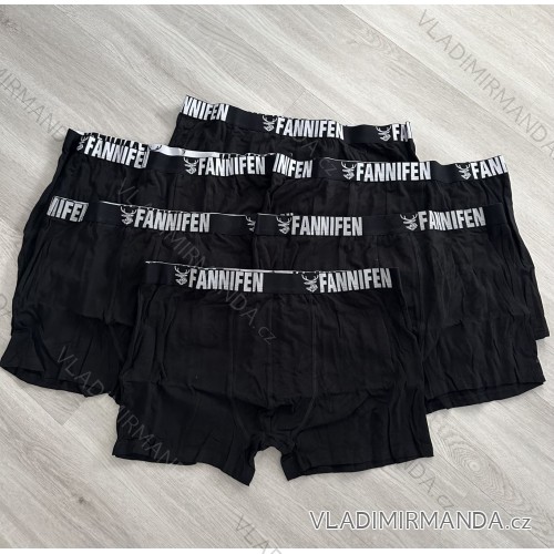 Herren Boxershorts Baumwolle (L-3XL) FANNIFEN PES22G55450-K schwarz L