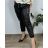 Langarmkleid mit Anhänger Damen Oversized (3XL / 4XL ONE SIZE) ITALIAN FASHION IMWQ2115022 schwarz 50/52
