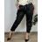 Langarmkleid mit Anhänger Damen Oversized (3XL / 4XL ONE SIZE) ITALIAN FASHION IMWQ2115022 schwarz 50/52