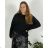 Übergroßer Pullover mit schrägen langen Ärmeln für Damen in Übergröße (48/50/52 EINHEITSGRÖSSE) ITALIAN FASHION IM424509XL