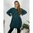 Hoodie Velvet Hooded Long Sleeve Damen Plus Size Dress (L/XL/2XL ONE SIZE) ITALIAN FASHION IM4221269