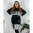 Elegantes Damen-Partykleid mit langen Ärmeln (S/M ONE SIZE) ITALIAN FASHION IM322282