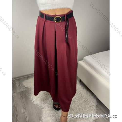 Elegantes langärmliges Kleid mit Gürtel für Damen (Einheitsgröße S/M) ITALIAN FASHION IMM23UN6139