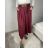 Elegantes langärmliges Kleid mit Gürtel für Damen (Einheitsgröße S/M) ITALIAN FASHION IMM23UN6139 S / M Wein