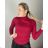 Langarm-Rollkragenpullover für Damen (uni sm) ITALIAN MODA IM919JM-5809-58
